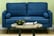 Blue-Upholstered-Loveseat-2-Seater-Sofa-4