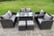 Reclining 8-Seater Grey Rattan Garden Furniture Set-1