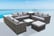 10-Seater Garden Grey Rattan Lounge Set-1