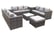 10-Seater Garden Grey Rattan Lounge Set-3
