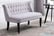 32109648-2-Seat-Sofa-grey-with-Wood-Frame-and-Button-Detail-2