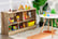 32135896-2-Tier-Wooden-Kids-Bookcase-with-5-Compartments-for-Playroom-Study-1