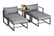 32488389-5-Piece-Garden-Conversation-Set-Sun-Lounger-2-Footstools-End-Table-with-Cushions-2