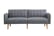 HOMCOM-Grey-Two-Seater-'Click-Clack'-Sofa-Bed-with-Split-Back-2
