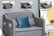 HOMCOM-Grey-2-Seater-Sofa-Bed-with-Pillows-3