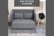 HOMCOM-Grey-2-Seater-Sofa-Bed-with-Pillows-4