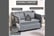 HOMCOM-Grey-2-Seater-Sofa-Bed-with-Pillows-6