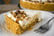 Fresh banoffee pie with tasting fork