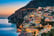 Positano, Amalfi Coast, Italy, Stock Image - Night