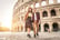 Rome, Italy, Stock Image - Colosseum Couple