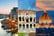 Florence, Venice, Rome Split Image