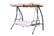 3-Seater Swing Chair, Steel, Polyester-Beige 2