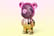 Cartoon-Gradient-Bear-Fan-yellow