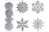 40 PCS Glitter Snowflake Christmas Ornaments Hanging Decorations - image 8