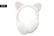 Cute-Plush-Glitter-Cat-Shaped-Earmuffs-WHITE