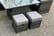 2-Rattan-Garden-Furniture-Sets-Rising-Table-Footstool-Conservatory-Dark-Grey-Mix