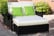 2-Seater-Sofa-Sun-Lounger-Bed-Black-4