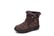 Womens Warm Fur Lined Winter Waterproof Snow Boots-4