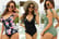 V-Neck Swimsuit Bikini Set-1