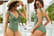 V-Neck Swimsuit Bikini Set-4