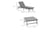 3-Pcs-Garden-Seating-Set-w--Convertible-Sofa-Lounge-Table-Padded-Cushions-Outdoor-Patio-Furniture-Couch-3