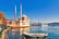 Ortakoy cami - famous and popular landmark in Istanbul, Turkey. 