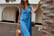 Midi Summer Dress-blue