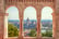 Hungary. Budapest. Parliament view through Fishermans Bastion.