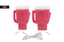 USB Heating Gloves Knitted Fleece Heated Mittens-4