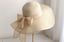 Women Wide Brim Straw Hat With Bowtie Beach Hat-3