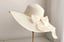 Women Wide Brim Straw Hat With Bowtie Beach Hat-4