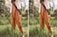 Women V-Neck Loose Solid Color Jumpsuit With Pockets-5