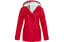 Women-Waterproof-Fleece-Hooded-Trench-Coat-Windbreaker-red