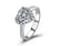 Heart-Shaped Crystal Halo Ring-1