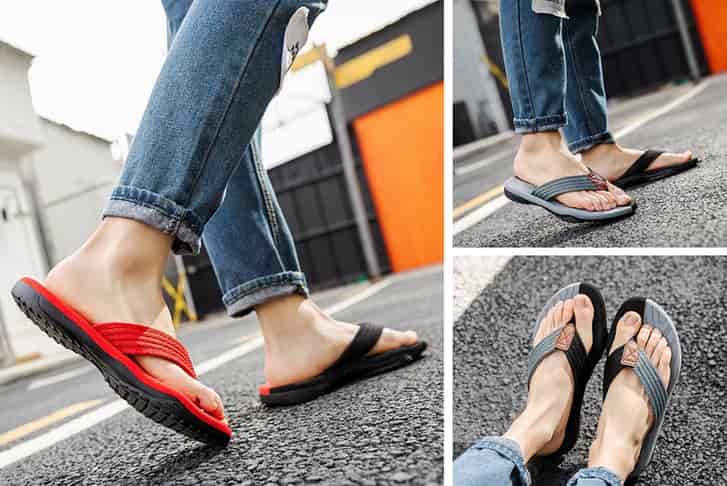 Hot Sale Womens Sandals Shoes Wide Fit Casual Daily Flip Flops Indoor  Office