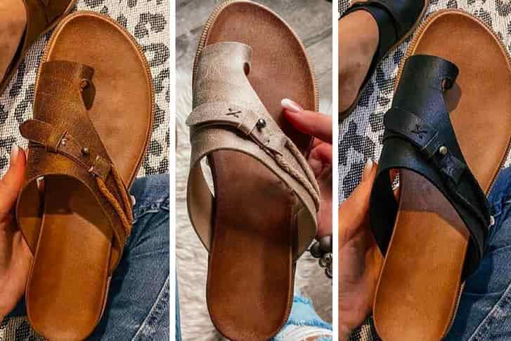 Crocs leather flip flop - Gem