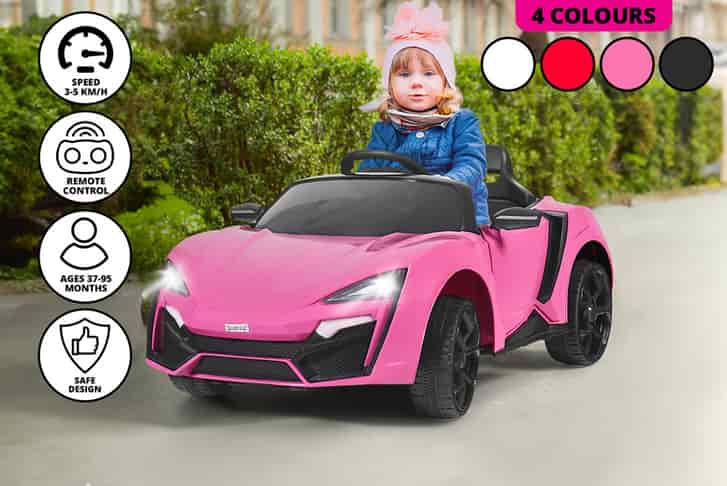 Pink ride on car on sale