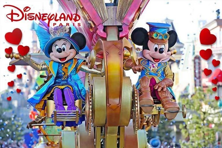 Valentine's Day coach trip to Disneyland Paris