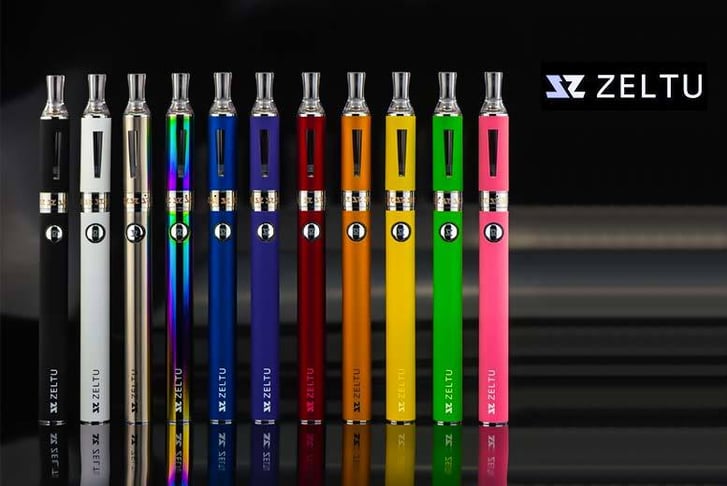 A Zeltu E-Cigarette in ten different colours
