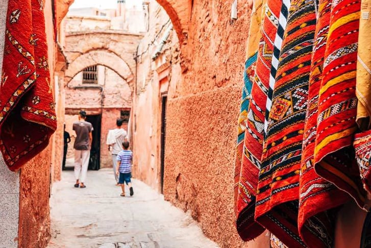 Marrakech, Morocco, Stock Image - Medina