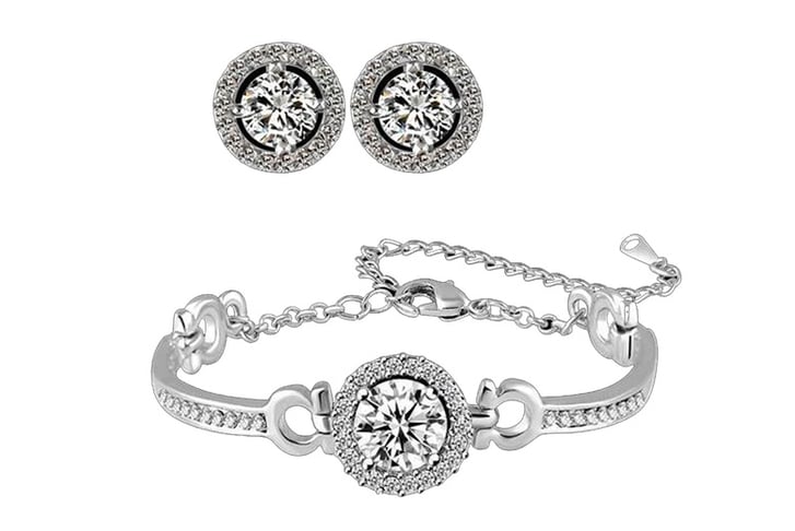 crystal-halo-bracelet-earring-set