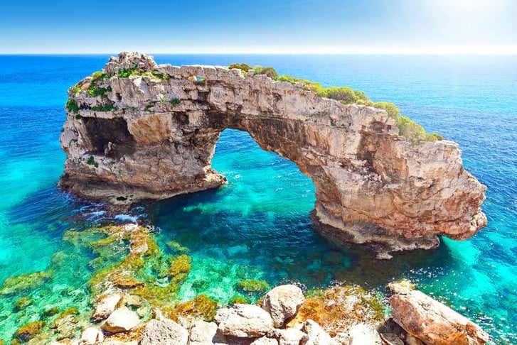 Mallorca, Spain, Stock Image - Coastal Arch 2