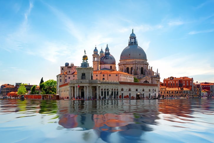 Venice, Italy, Stock Image - Santa Maria della Salute Basilica