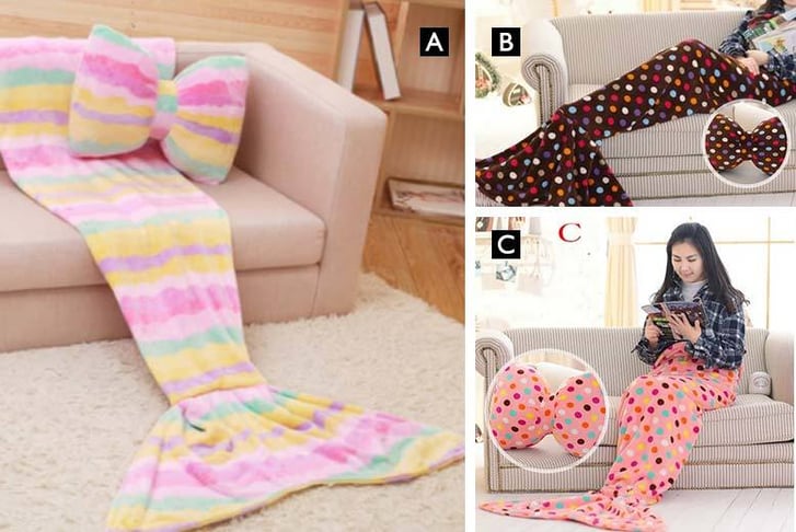 e-and-f-trading---130cm-or-180CM-Mermaid-Blanket-with-Cushion