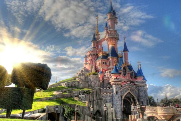 Disneyland Paris, France, Stock Image - Castle
