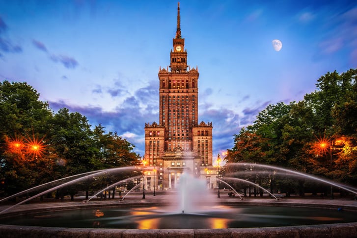 Warsaw, Poland, Stock Image - Palace of Culture