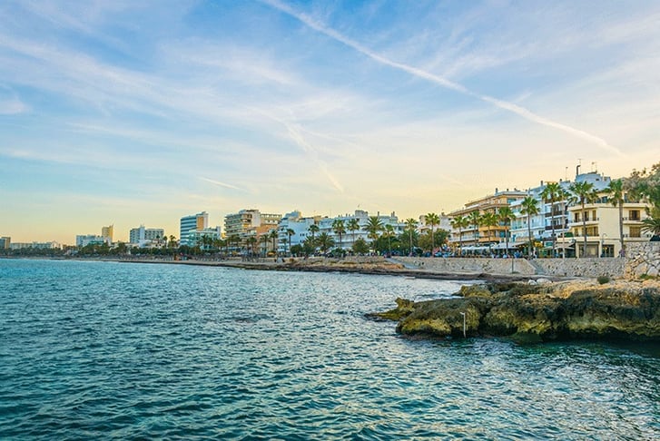 Mallorca,-Spain - Cala-Millor Coast