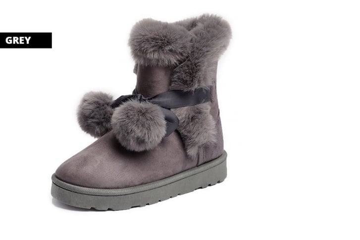 Women-Fashion-Suede-Snow-Pom-Pom-Boots-4-colours--Sizes-4-7-6