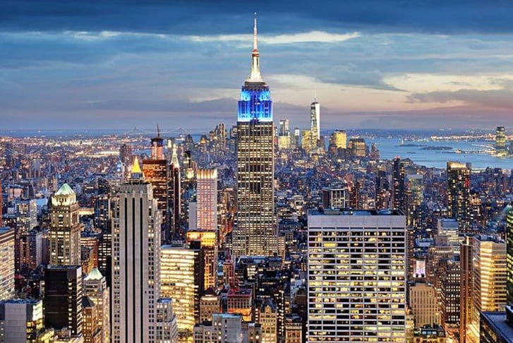 New York, USA, Stock Image - Skyline Night 2
