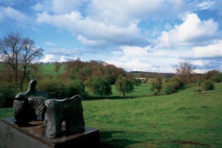 Rolling hills of the Yorkshire Sculpture Park
